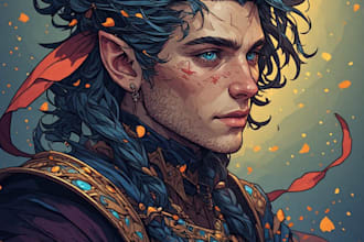 draw fantasy characters illustration and character art