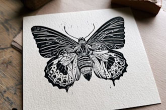 design engrave and print a professional linocut project