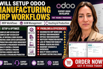 setup odoo manufacturing with bom routing and mrp workflows for your business