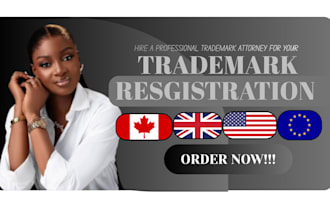 help with trademark registration and trademark search in USA, UK, eu, and canada