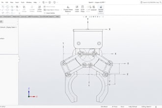 reverse engineer 3d model robotic grippers, scan to cad end effector solidworks