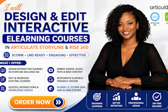 design interactive elearning courses in articulate storyline 360 and rise 360