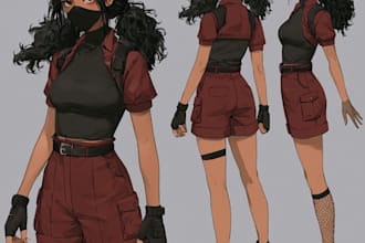 create premium anime art and custom anime illustrations