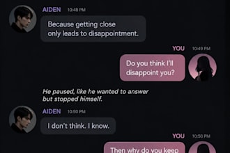 write an engaging chat story