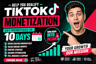 help you achieve tiktok monetization in creator reward program, tiktok promotion