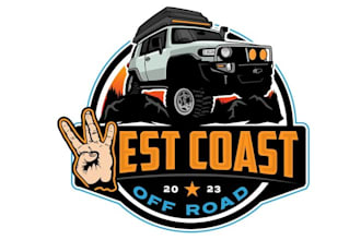 design automotive 4x4 off road company logo