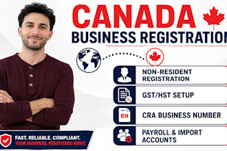 register your canada business as a non resident with gst and cra bn
