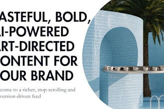 art direct, bold, desirable ai powered social content for your brand