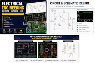 design electrical circuits, pcb layouts