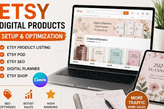 do etsy digital products seo listing etsy digital planner setup etsy pod store