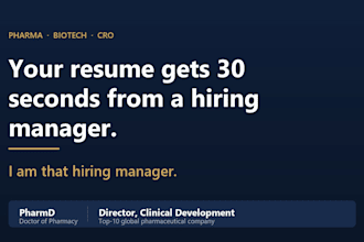review your pharma resume as a clinical development hiring director