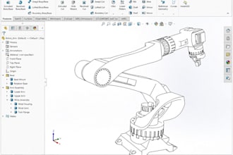 3d printable robotic arm gripper arduino robot chassis solidworks fusion cad