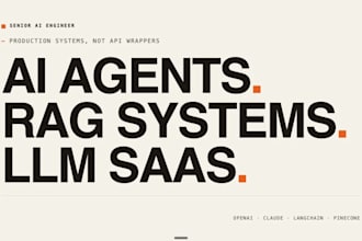 build ai agents, rag chatbots, ai automation and n8n workflows