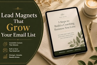 write your lead magnet ebook that grows your email list