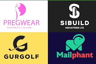design creative text letter wordmark or lettermark logo