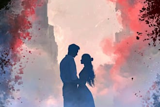 make romantic book cover design