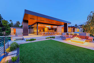do exterior design landscape facade pool backyard front yard building garden