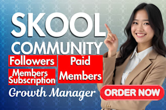 do organic skool community promotion to boost active audience growth