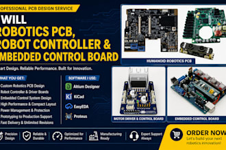 design robotics pcb, robot controller and embedded control board