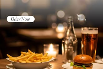 design professional restaurant and cafe social media posts