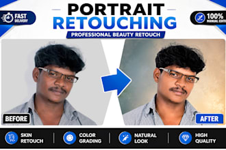professionally retouch your portrait photos naturally