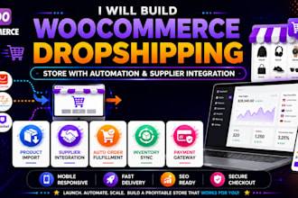 build woocommerce dropshipping website with automation and supplier integration