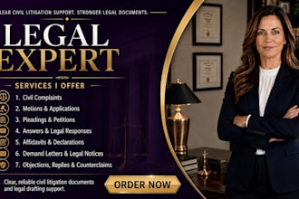 draft civil complaints, motions, pleadings, and legal responses