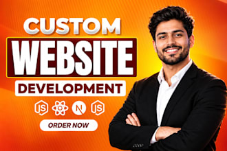 build custom website, website design web application as a full stack developer