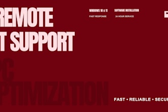 fix windows PC issues and provide remote IT support