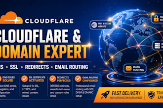 connect domain fix, dns, or setup cloudflare professionally