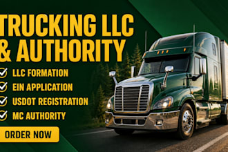 form a trucking llc and assist with usdot and mc authority registration