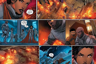 design professional comic book pages, layouts, and covers