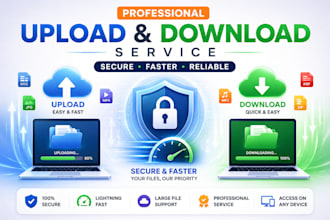 do professional upload and download service