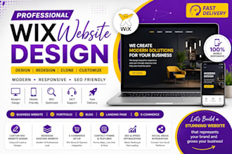 design, redesign, or clone a responsive wix website