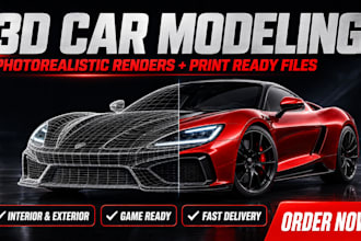 3d car modeling vehicle modeling 3d car design 3d printing automotive car render