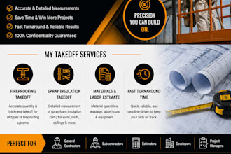 estimate your fireproofing or spray insulation projects