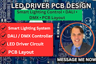 design led driver pcb, smart lighting control,dali dmx board, pcb layout