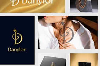 do modern luxury elegant jewelry fashion brand logo design