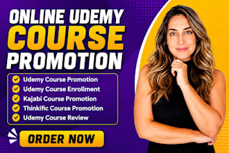 do online course promotion udemy marketing to boost active student growth