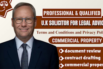 be uk solicitor, review draft real estate and commercial property contracts