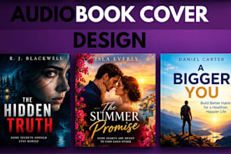 design a professional audiobook cover and resize your book cover