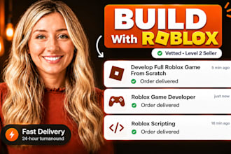 develop full roblox game from scratch, roblox game developer, roblox scripting