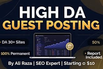 do high da guest posting with manual outreach