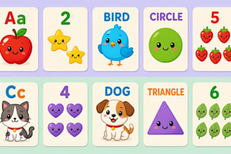 design custom flash cards, educational cards and learning card games