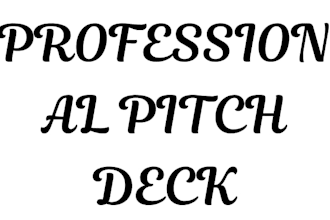 help you with your professional pitch deck slide