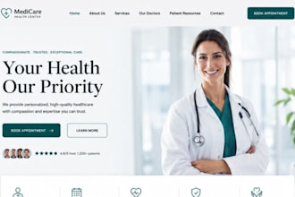 design dentist website chiropractic therapy website med spa healthcare website