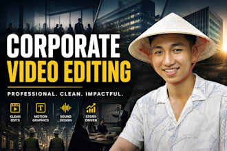 professionally edit corporate and business videos
