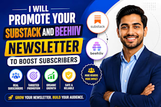 promote your substack and beehiiv newsletter to boost subscriber