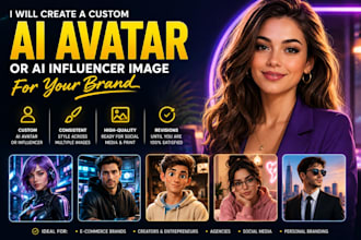 create a custom ai avatar or influencer image for your brand