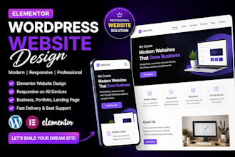 build or redesign a wordpress website using elementor